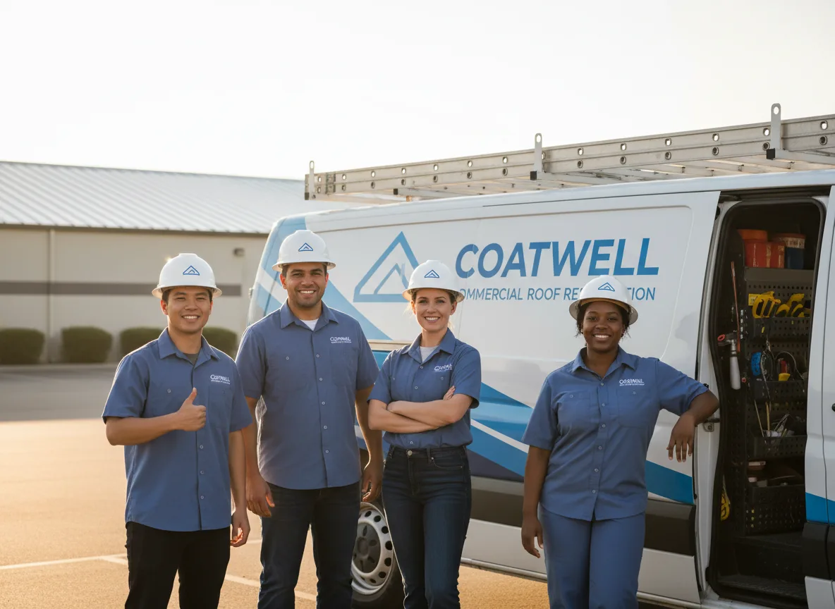 Commercial roof coating company in Spencer, MA