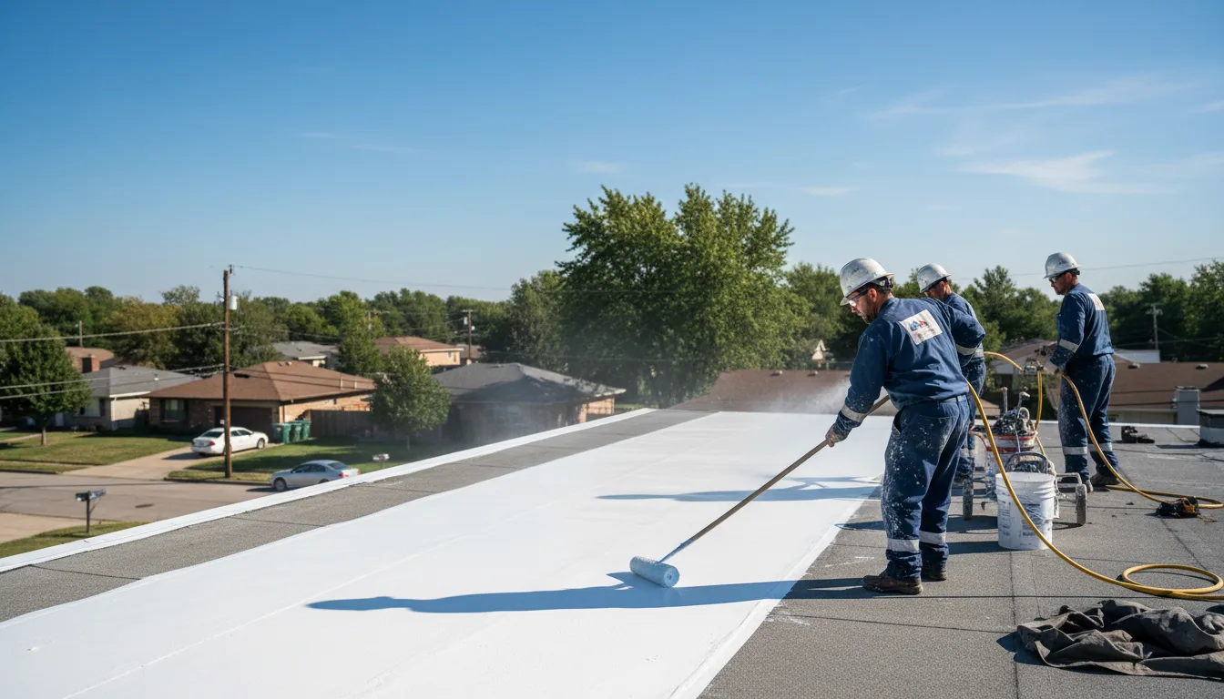 Commercial roof coating in Spencer, MA near me